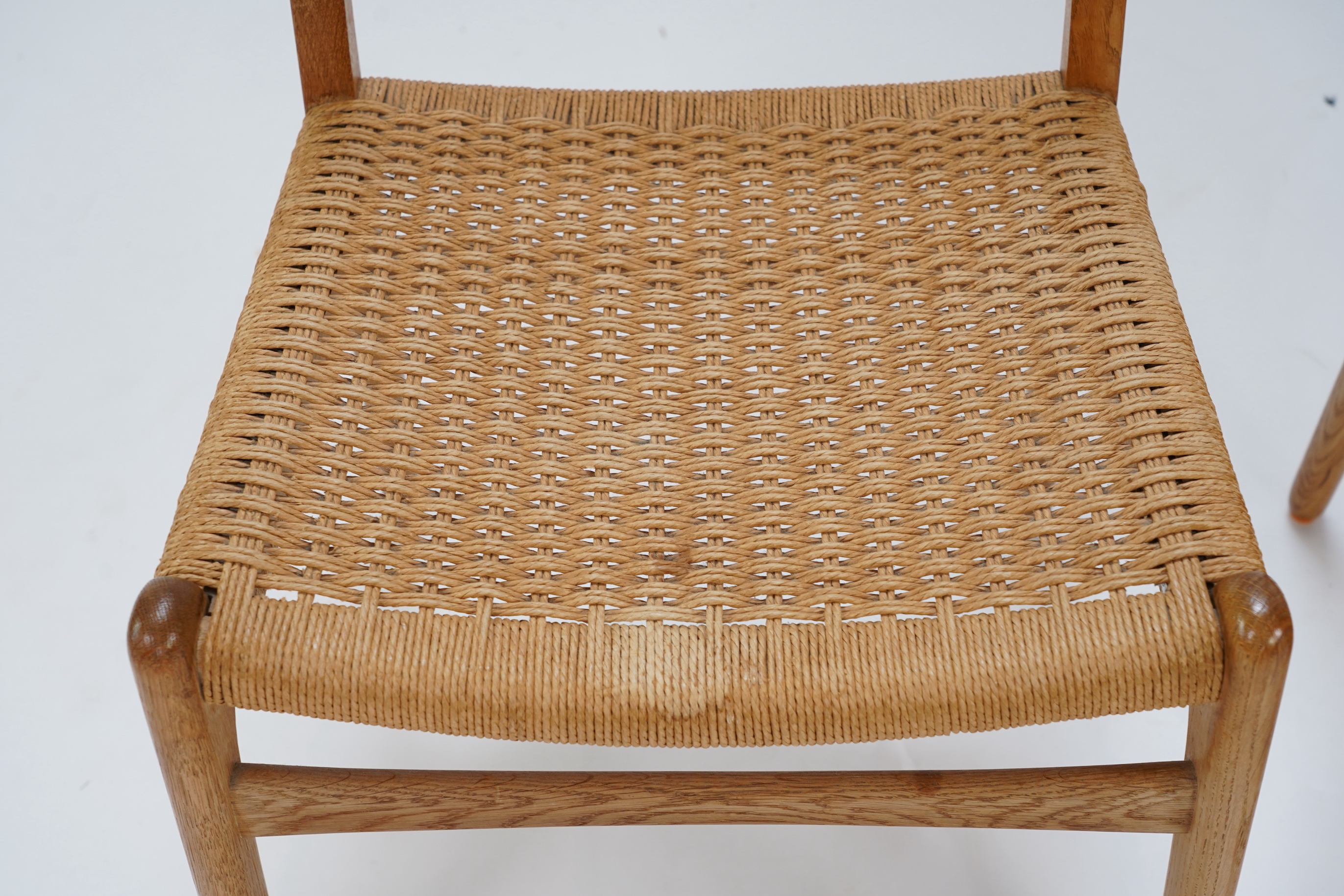 Hans Jørgensen Wegner (Danish, 1914-2007) for Carl Hansen & Søn Møbelfabrik : Two oak 'CH23' dining chairs